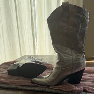 Nine West Metallic Heeled Boots